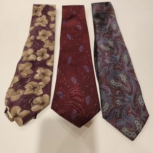 3 Ties 100% silk all made in italy